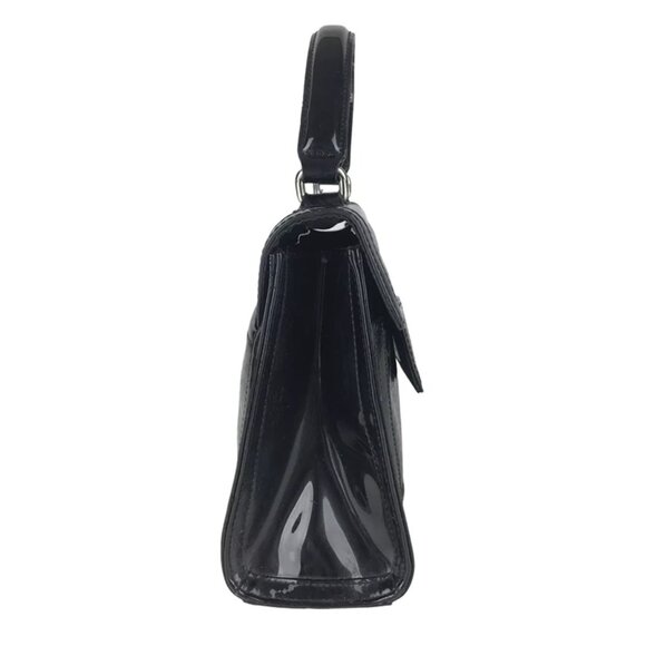 Simply‎ Vera Wang Black Womens Top Handle Turn Lock Inner Pockets Handbag - Picture 4 of 9
